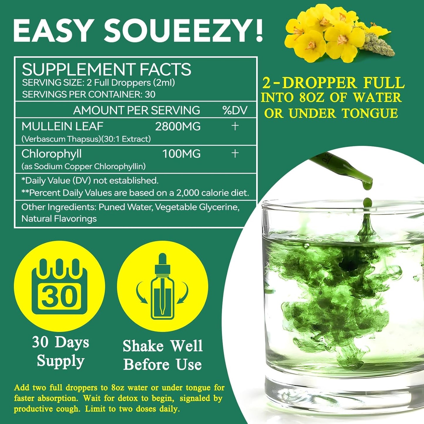 Respiratory Cleanse Mullein Leaf Drops